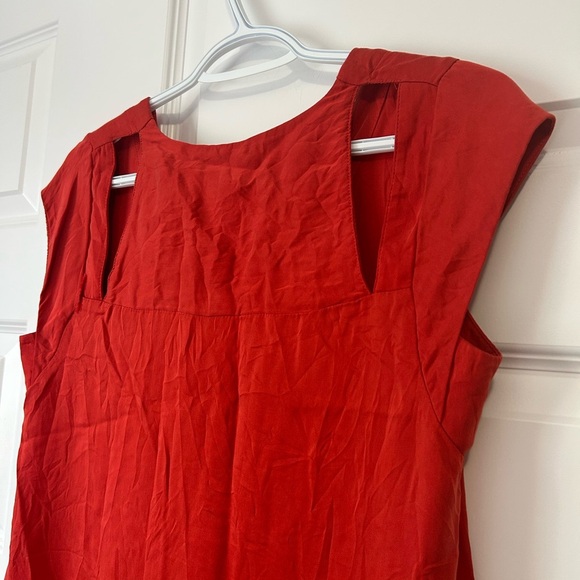 Anthropologie Maeve Red Tunic Festival Top - Picture 3 of 8